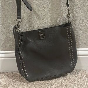Rebecca Minkoff Dark Grey Studded Shoulder Bag